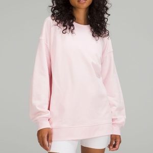 BNWOT Lululemon Perfectly Oversized crew in "strawberry milkshake" size 8!